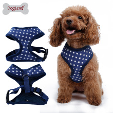 Accesorios para mascotas Malla suave Fashion Stars Design Chaleco de perro Arnés para perro gato